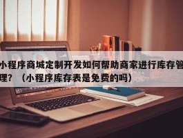 小程序商城定制开发如何帮助商家进行库存管理？（小程序库存表是免费的吗）