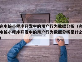 充电桩小程序开发中的用户行为数据分析（充电桩小程序开发中的用户行为数据分析是什么）