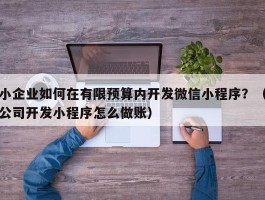 小企业如何在有限预算内开发微信小程序？（公司开发小程序怎么做账）