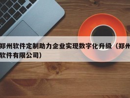 郑州软件定制助力企业实现数字化升级（郑州软件有限公司）