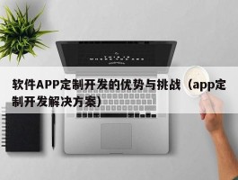 软件APP定制开发的优势与挑战（app定制开发解决方案）