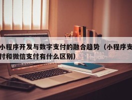 小程序开发与数字支付的融合趋势（小程序支付和微信支付有什么区别）