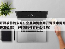 开源软件的未来：企业如何利用开源技术提升开发效率？（开源软件有什么优势）