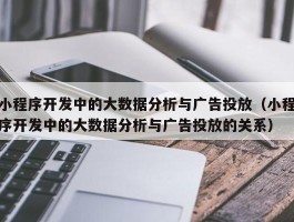 小程序开发中的大数据分析与广告投放（小程序开发中的大数据分析与广告投放的关系）