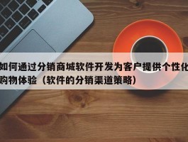 如何通过分销商城软件开发为客户提供个性化购物体验（软件的分销渠道策略）