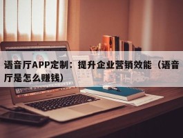 语音厅APP定制：提升企业营销效能（语音厅是怎么赚钱）