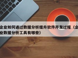 企业如何通过数据分析提升软件开发过程（企业数据分析工具有哪些）